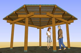 Japanese garden Structure