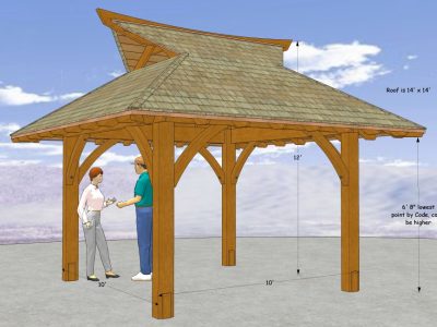 japanese asian Gazebo Pavilion Tea House Plans