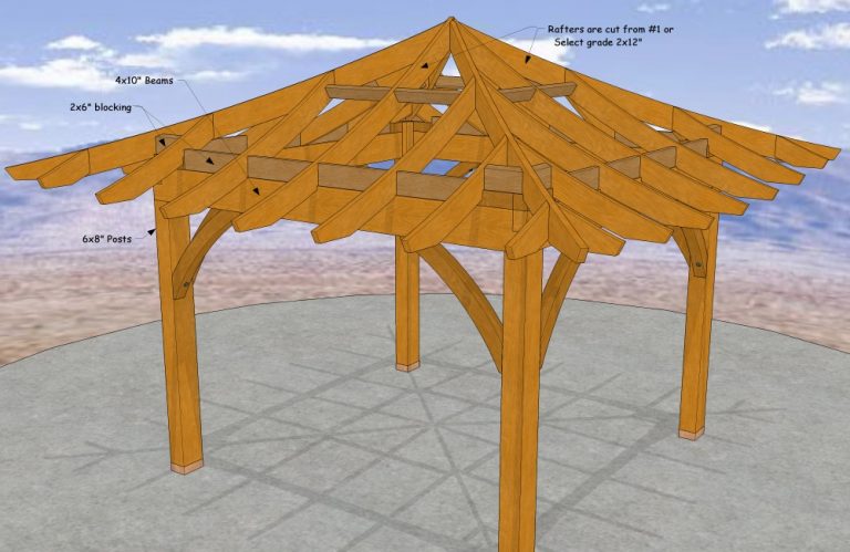 Pavilion Plans - Wood's Shop Creative Builders