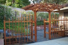 Curved Arbor Entry 45