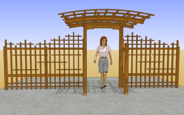 Curved Arbor Entry 1