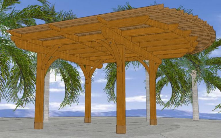 Curved Patio Cover Plans 000 Wood S Shop Creative Builders