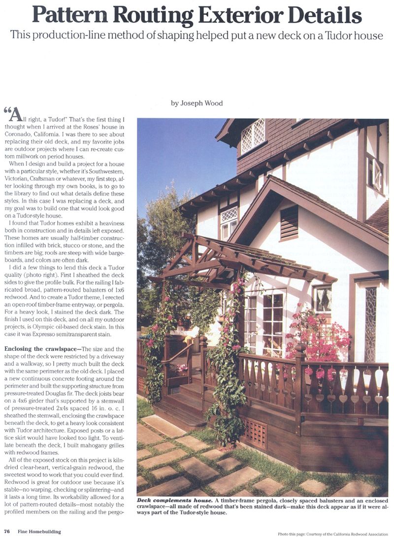 From Fine Homebuilding, Issue #89 1