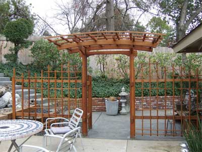 Curved Arbor Entry