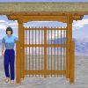 Japanese Roofed Entry Gate Plans