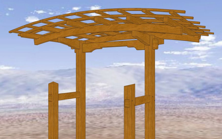 Curved Arbor Plans 5