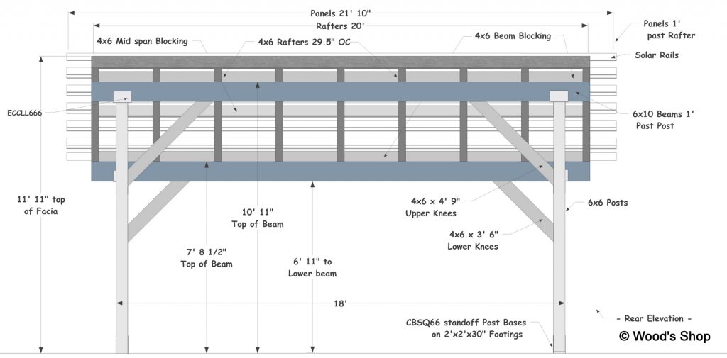 Solar Patio Cover 20′-2″ x 21′-10″ 24 Panels 5